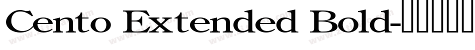 Cento Extended Bold字体转换